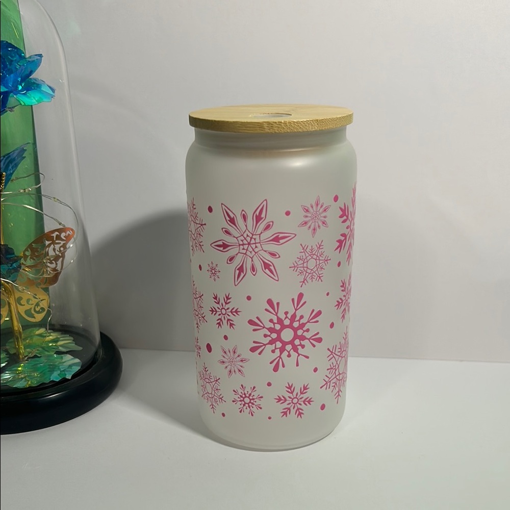 Christmas glass cup